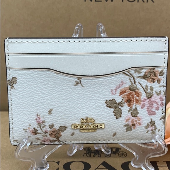 COACH Card Case imitation gold/chalk multi - Picture 1 of 16